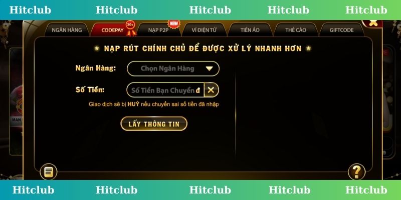 nạp rút tiền